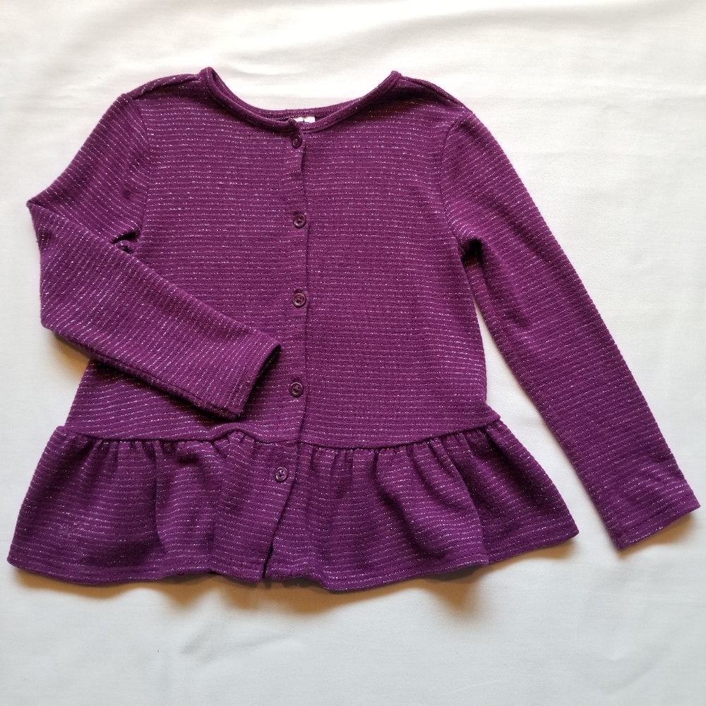 Old Navy 2T Purple Sparlke Cardigan